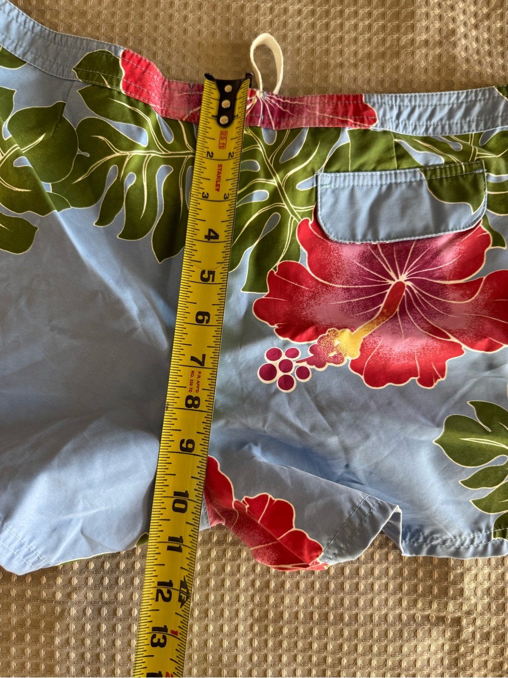 Roxy Light Blue, Red & Green Floral Swim Shorts Youth Size 11 Board Summer - Picture 7 of 9